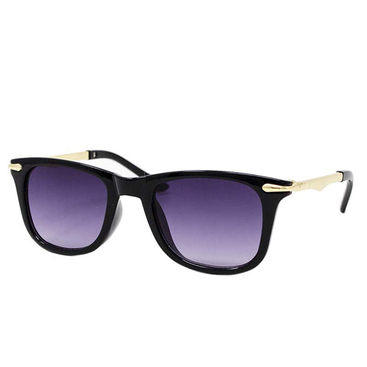 Black/Gold Wayfarer Sunglasses