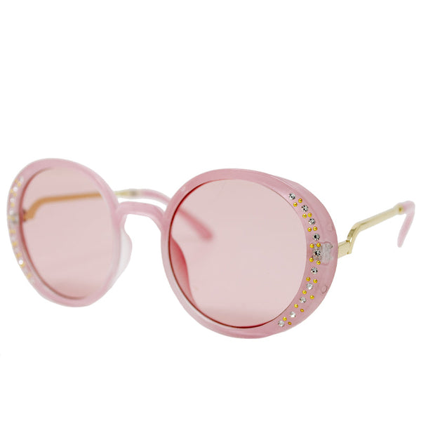 Pink Round Crystal Sunglasses – ZOMI GEMS
