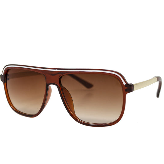 Retro Flight Sunglasses - Brown