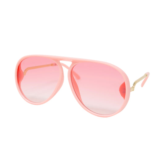 Pink Aviator Teardrop Sunglasses