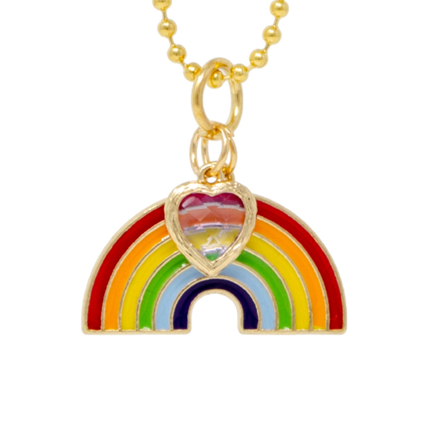 Shiny Rainbow Gold Necklace