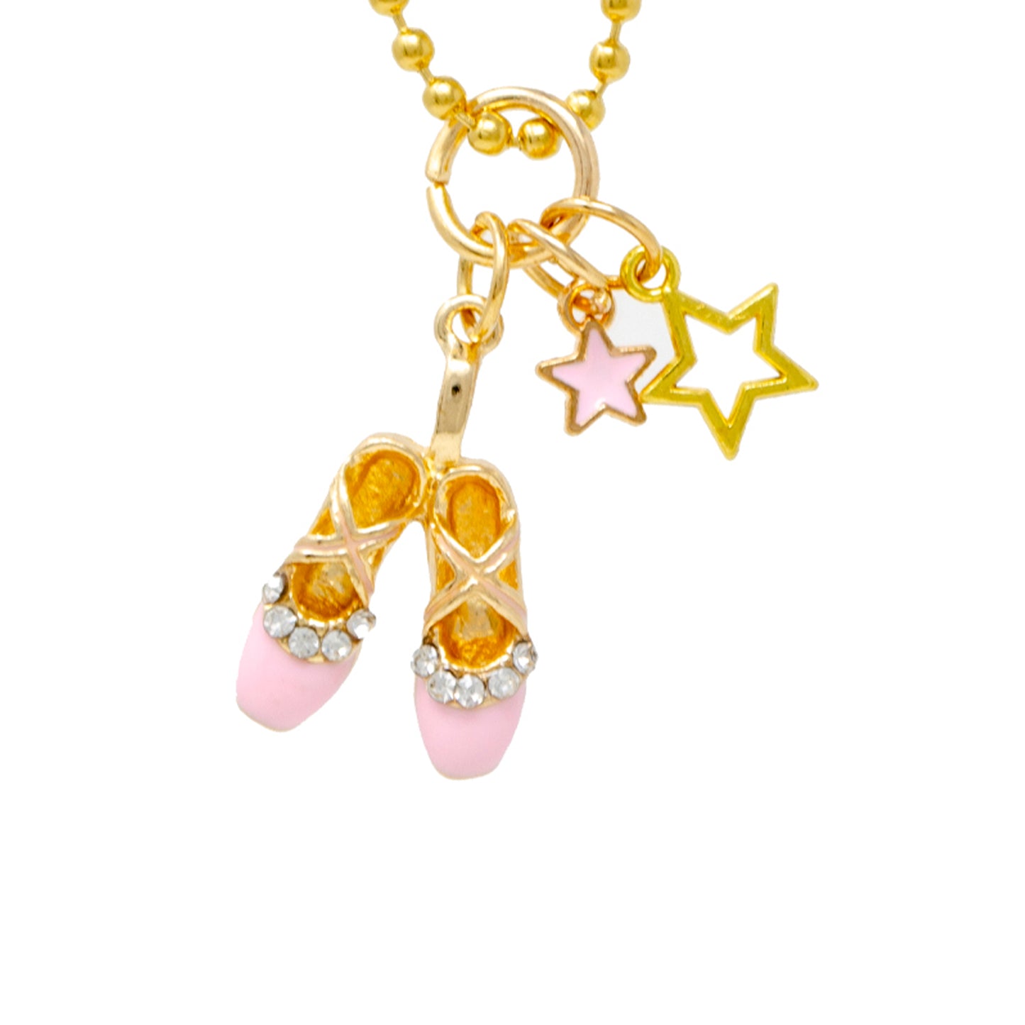 Ballet Slippers Gold Necklace