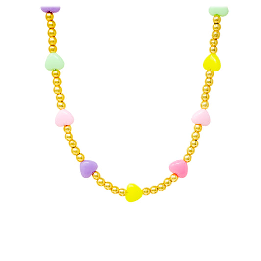 Girl's Heart Bead Necklace
