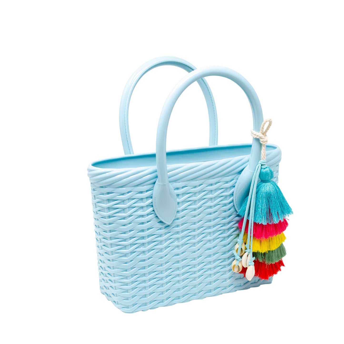 Girl's Tiny Jelly Weave Tote Bag