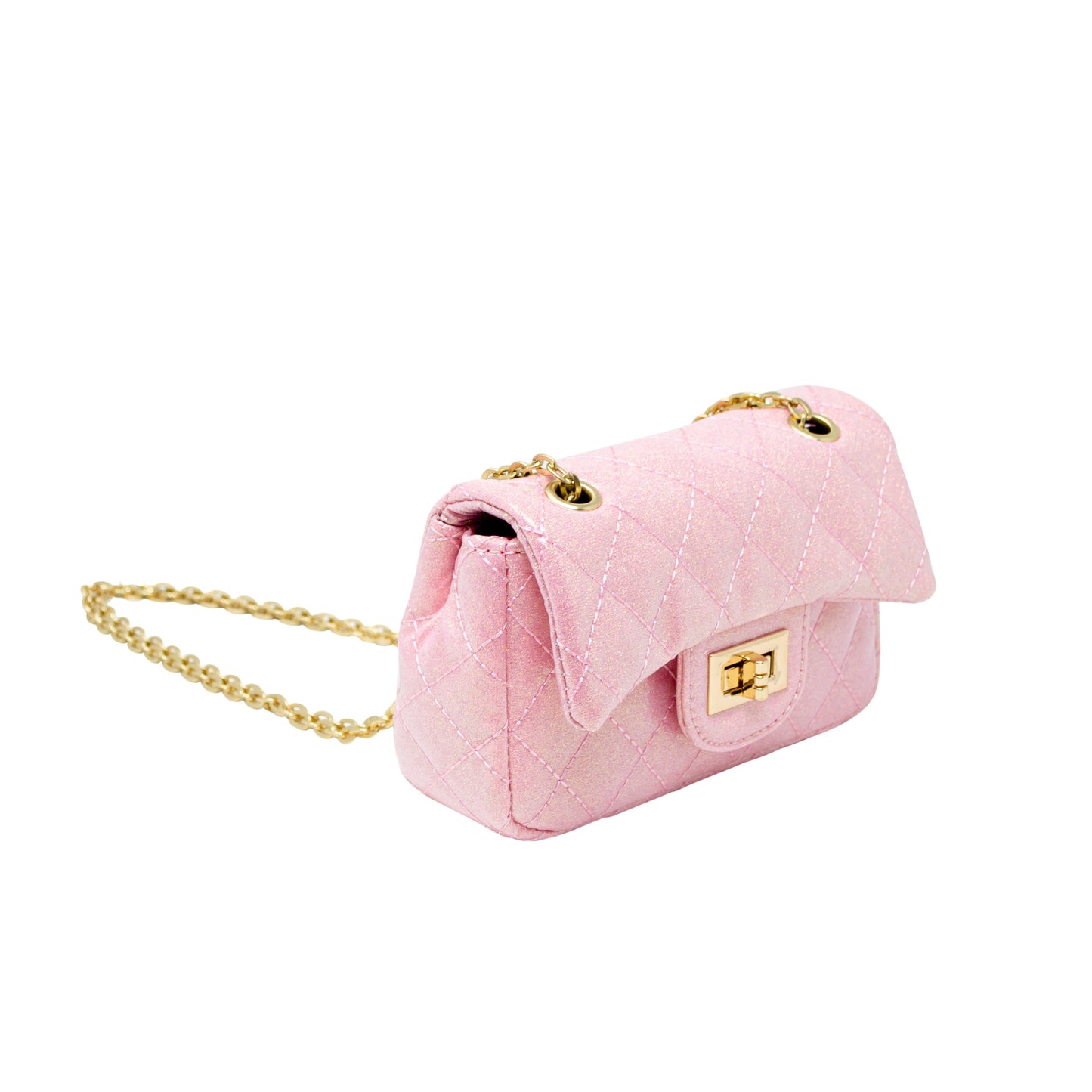 Classic Quilted Sparkle Mini Purse