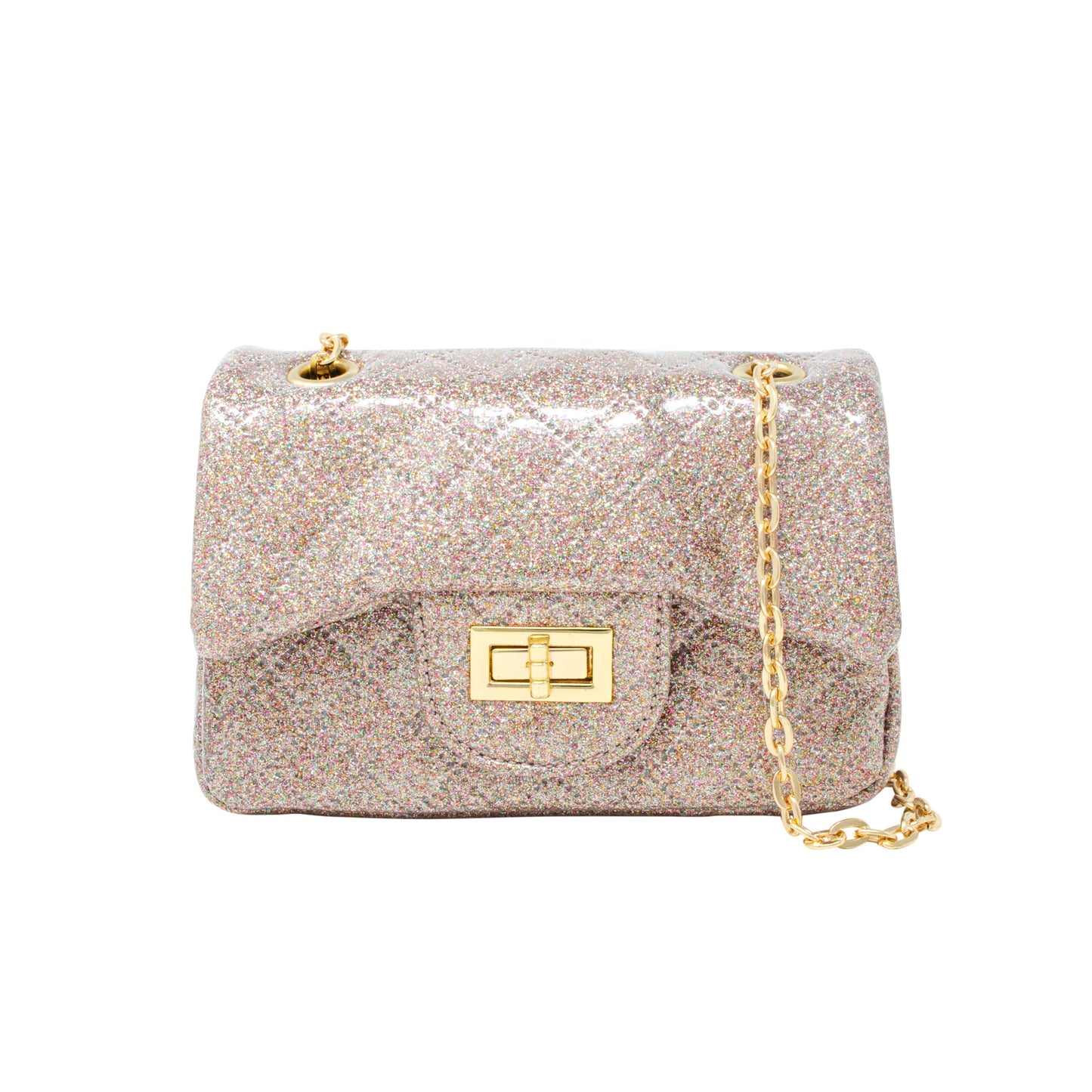 Classic Quilted Sparkle Mini Purse